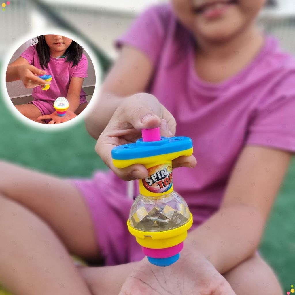 Kit com 3 a 15 piões iluminados, brinquedos infantis em Oferta na Shopee