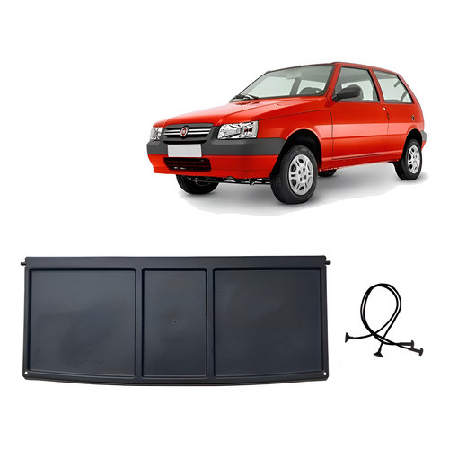 Tampão Traseiro Bagagito Fiat Uno Com Cordão 2013 Preto