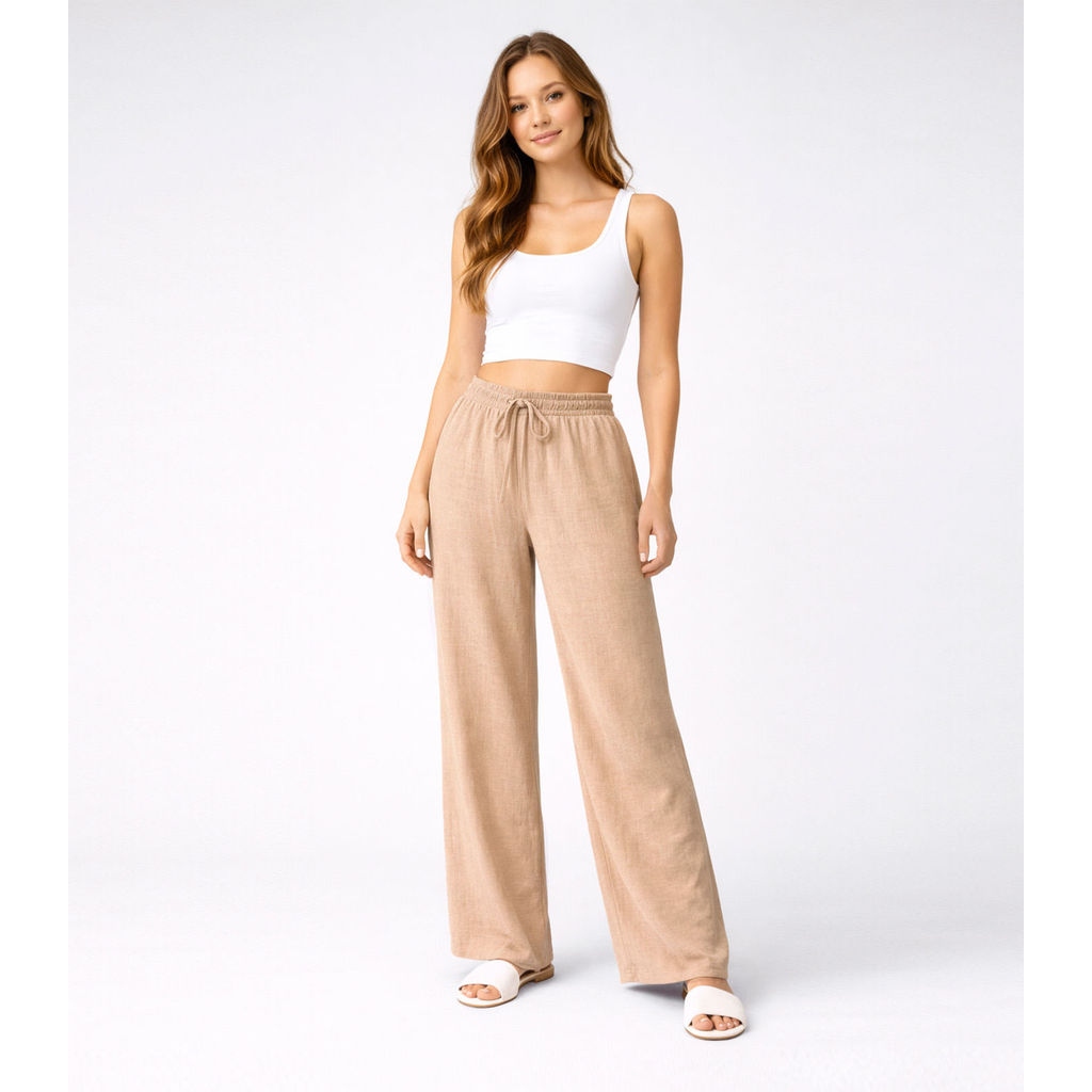 Calça Feminina Em Air Flow Renaluci Bege em Oferta na Shopee