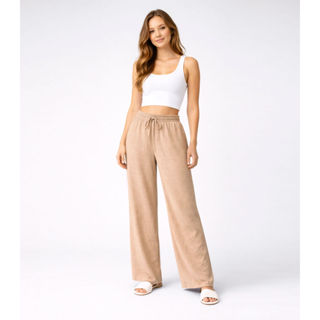 Calça Feminina Em Air Flow Renaluci Bege em Oferta na Shopee