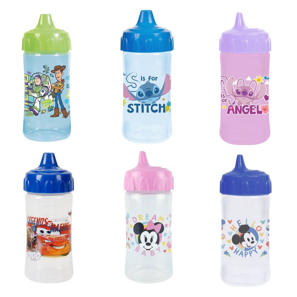 Copo de Treinamento Infantil com Válvula Redutora de Pingos 240ml BabyGo Disney