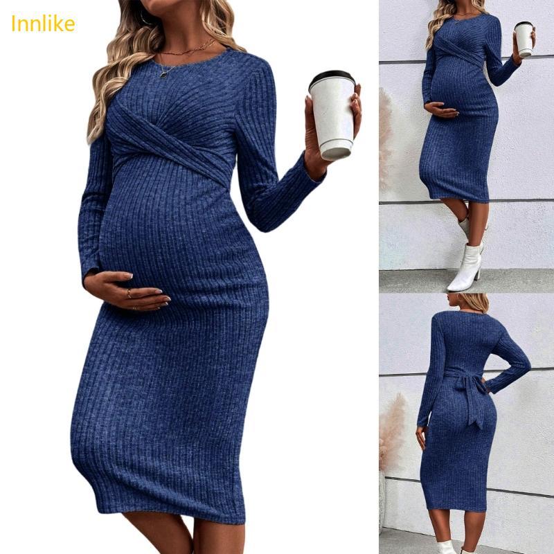 Vestido Maternidade Elástico Macio Innlike Ajustável Para Palco