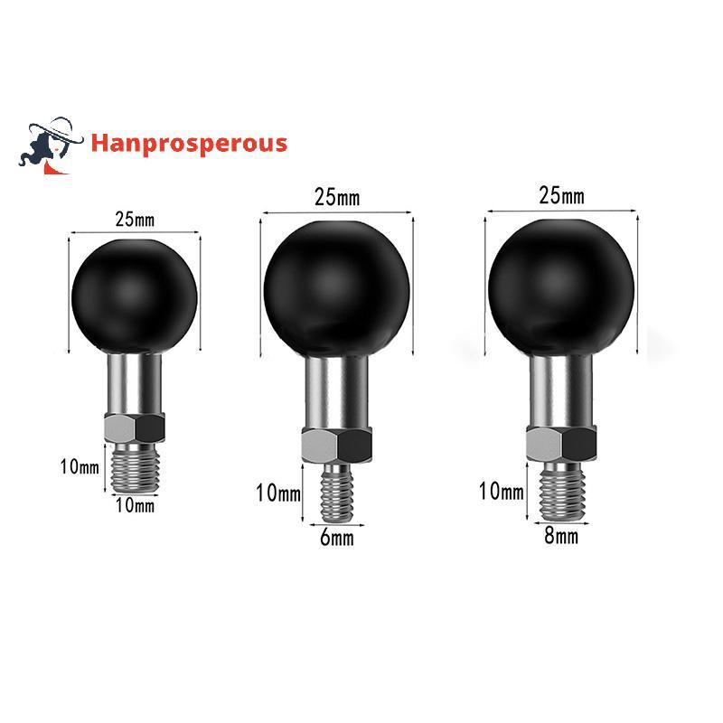 Hanprosperous > Braço Duplo De Liga De Alumínio Para Suporte De Cabeça Esférica De 25 Mm/1 Polegada Braçadeira De Montag