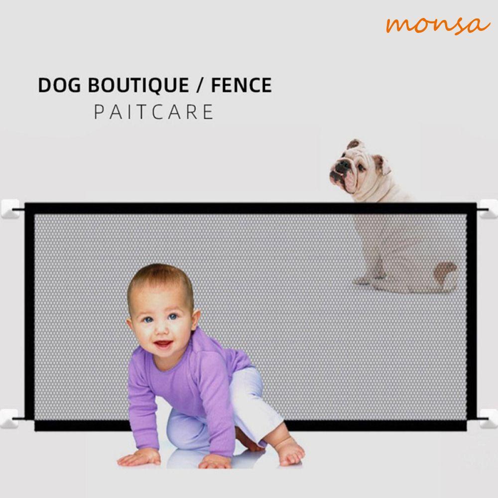 MONSA Baby Safe Guard Door Conveniente Malha Gaze Destacável Cerca Protetora Interior Cercas De Barreira Infantil