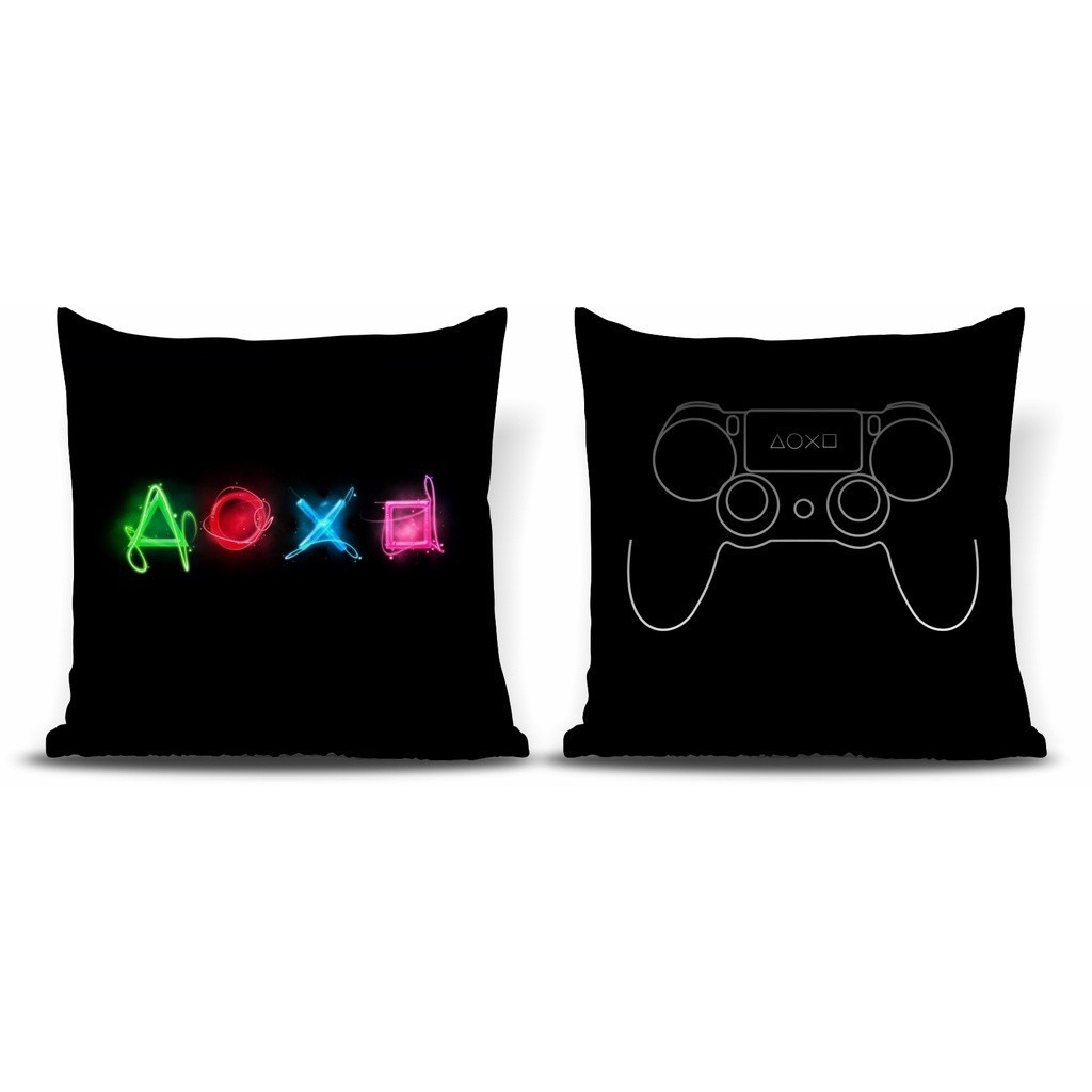 2 almofadas 20x20 Ps video game, Playstation  Antialérgica (Bem Fofinha)