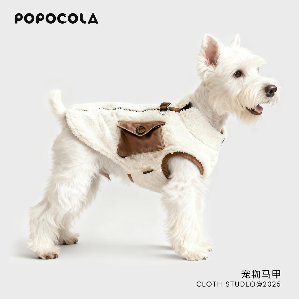 P POPO filhote de cachorro roupas para cães outono inverno calor Teddy Schnauzer Shiba Inu pequeno cão Pet acolchoado co