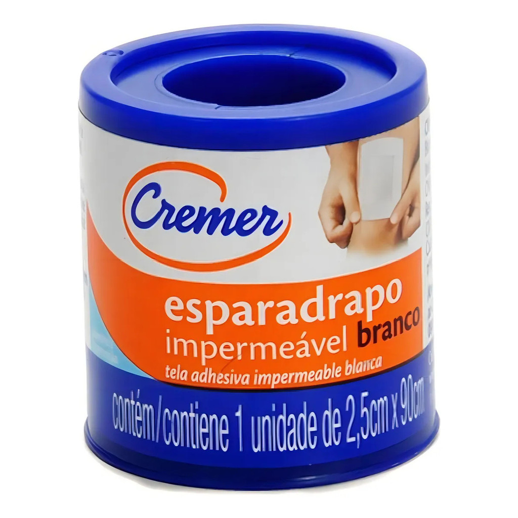 Esparadrapo Impermeável Cremer 2,5cm X 90cm Com 1 Unidade