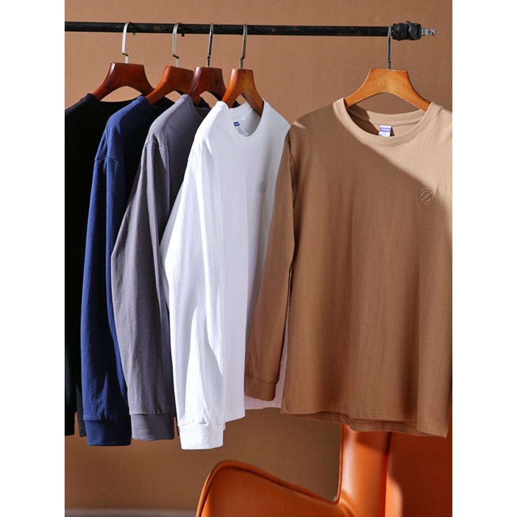 Etiqueta Z do bordado da indústria pesada!Algodão penteado de alto peso!Outono masculino comércio exterior Casual em tor