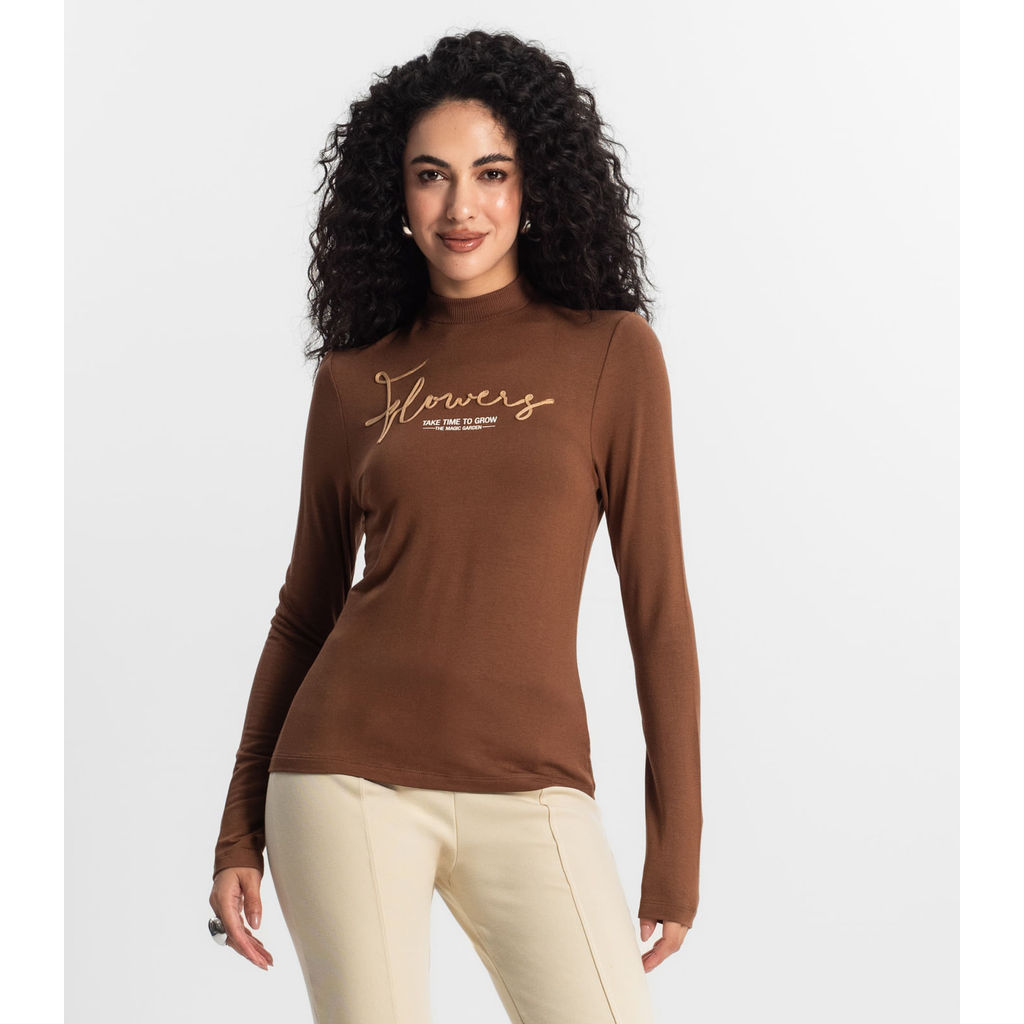 Blusa Feminina Rovitex Marrom