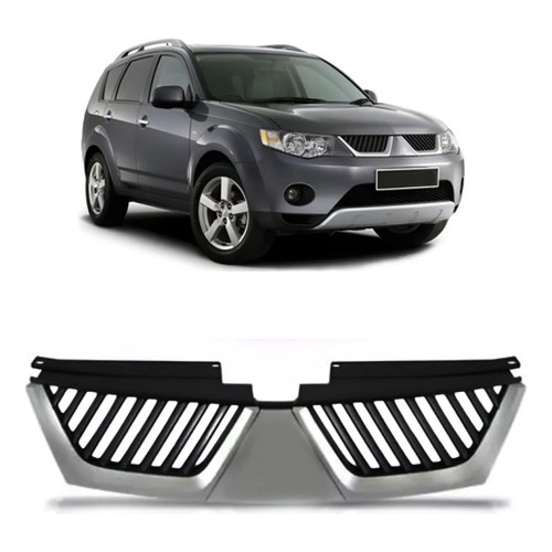 Grade Radiador Outlander 2007 2008 2009 Moldura Cinza