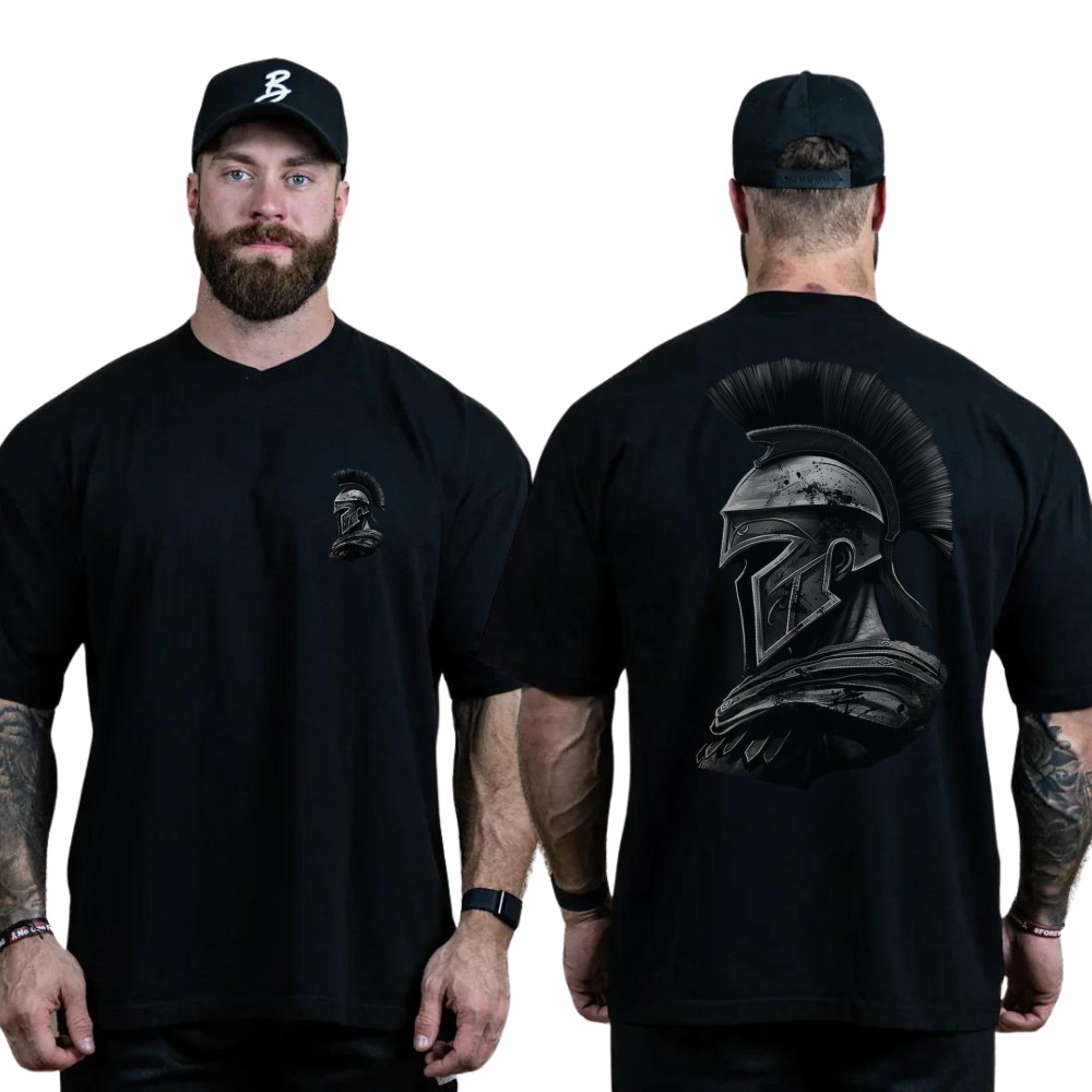 Camisa Camiseta 100% algodão 30.1 T-Shirt Premium Treino "Espartano"