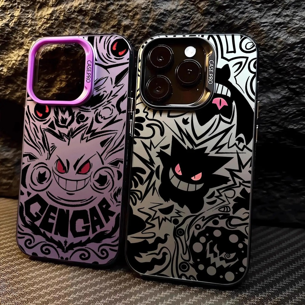 Capa De Celular Para Xiaomi 15T 14T Pro POCO X7 X6 X3 F6 M6 F7 F4 Luxo Pokémon Gengar Armor À Prova De Choque Acrílico R
