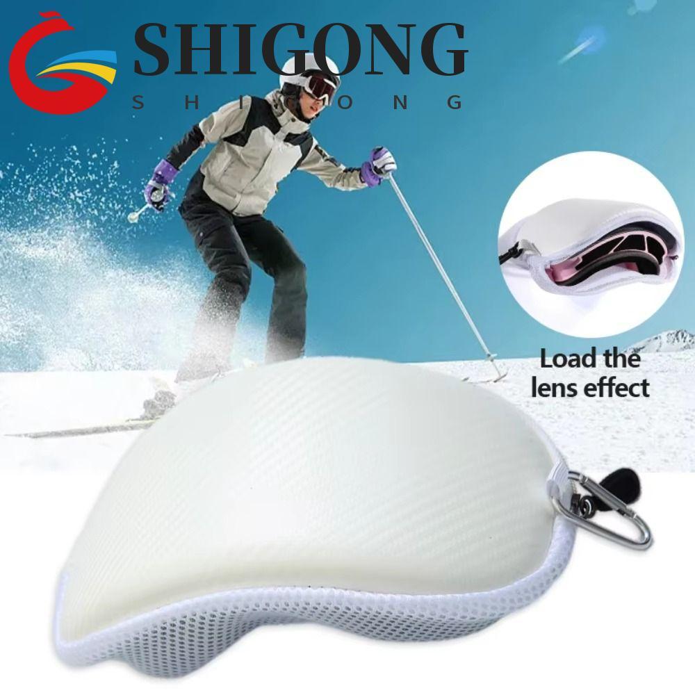 SHIGONG Caixa De Armazenamento De Óculos , Estojo Rígido À Prova De Choque De EVA , Protetor De Neve Fácil De Transporta