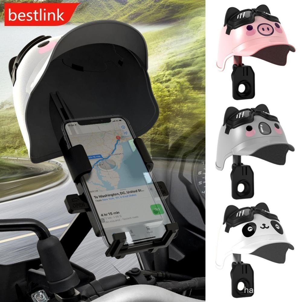 BESTLINK Dos Desenhos Animados Pequeno Capacete Piloto Motocicleta Suporte Do Telefone Móvel E Navegação Da Bicicleta El