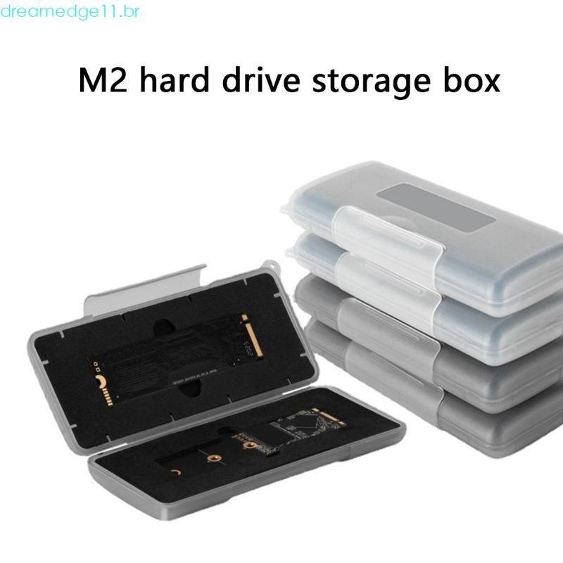 dreamedge11 M 2 SSD Caixa Armazenamento À Prova D E Choque 2 Slots Caso Organizador Disco Rígido Para Espe