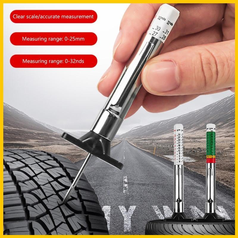 Viv 0-32nds 25mm Caneta Medição Pneu Carro Automotivo Medidor Profundidade Profissional Rosca