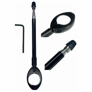 Antena Corta Pipa Moto Retrátil Anti Cerol Aço Inox Guidão