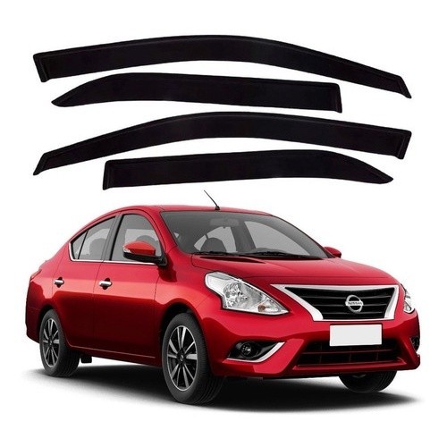 Calha de Chuva Defletor Nissan Versa 2011 a 2020 4 Portas Original Ecoflex Fume