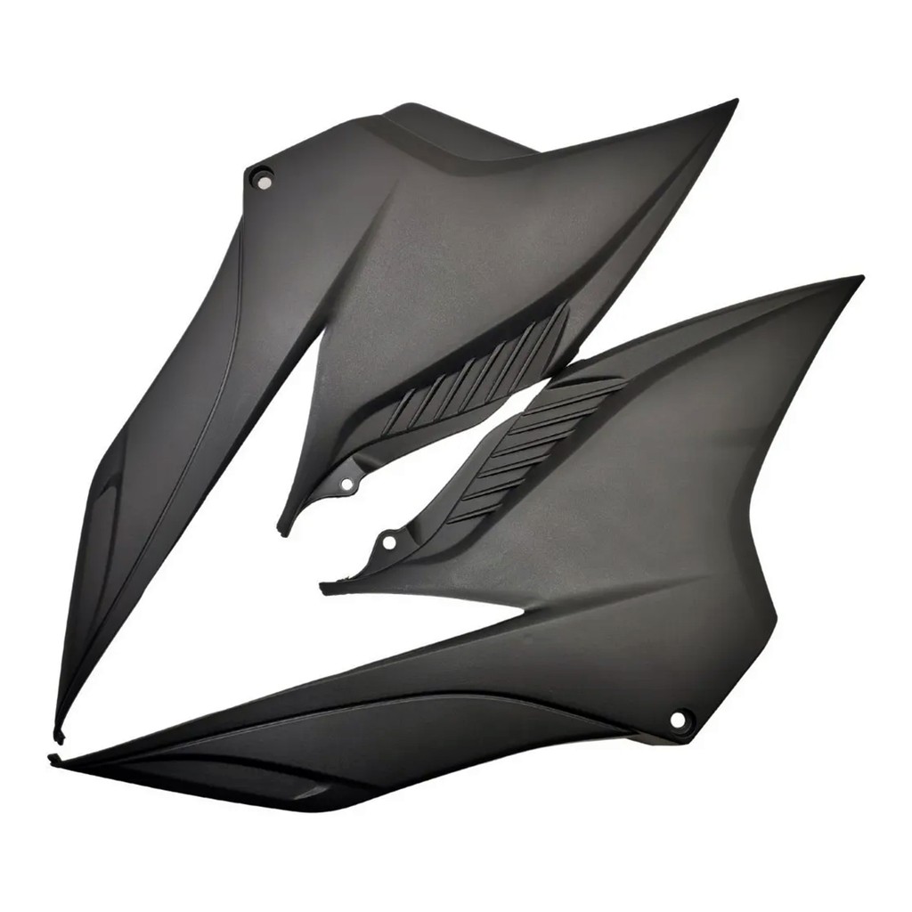 PAR TAMPA LATERAL PROTORK PARA HONDA CB300 R 2010 A 2012 PRETO INJETADO em Oferta na Shopee