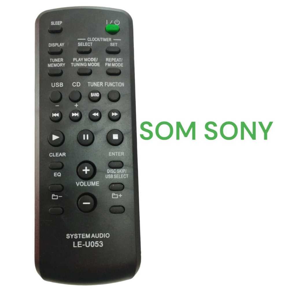 Controle Compativel Som Sony Fst-sh2000 Ou Hcd-sh2000 Linha Genezi LE-U053