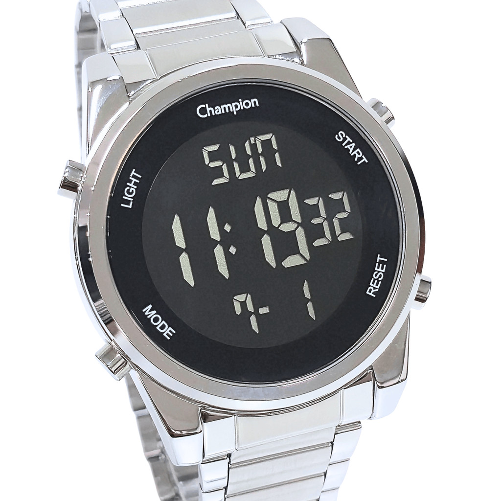 Relógio Champion Unissex Digital Prateado CH40071T Relógio Champion Unissex Digital Prateado CH40071T