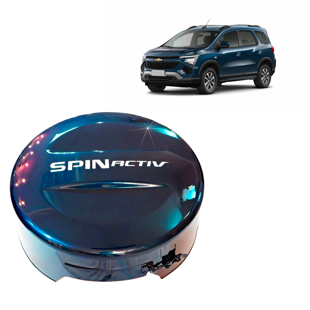 CAPA DE ESTEPE RIGIDA COM CADEADO PARA CHEVROLET SPIN ACTIV 2011/2021 ARO 16/17/18 VARIAS CORES