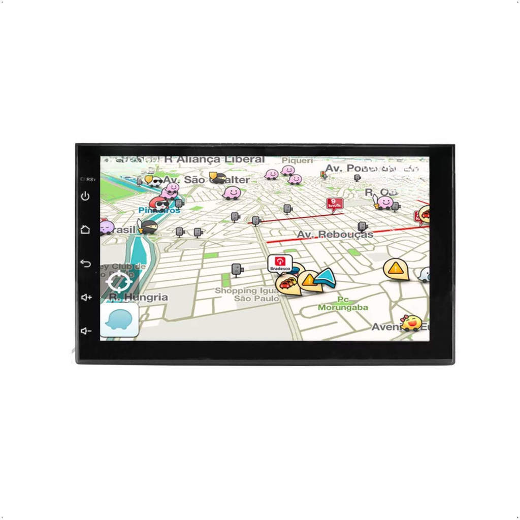 Central Multimídia 2 DIN Android 7 Polegadas Full Touch Gps Wi-Fi integrado H-Tech - HT-7023CA