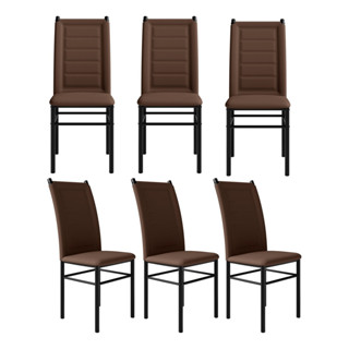 Kit 6 Cadeiras Tókio Conforto Estilo Sofisticada Moderna Sala de Jantar Cozinha Varanda Área Gourmet em Oferta na Shopee