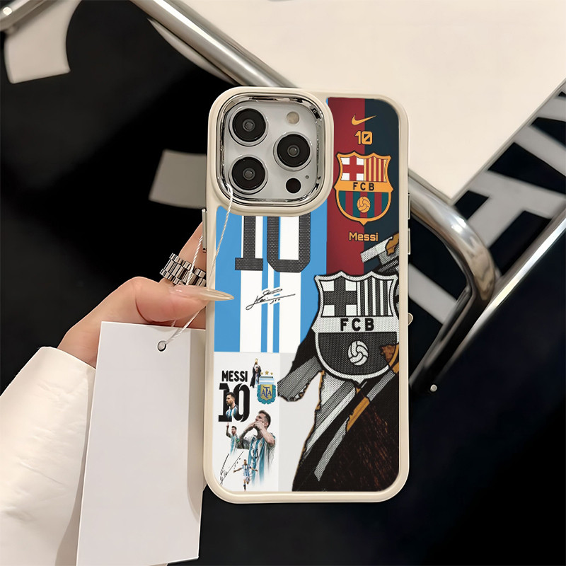 Capinha Capa Messi Futebol para iPhone 13 12 11 14 15 16 17 Pro MAX X XR XS MAX Plus Silicone Anti-impacto