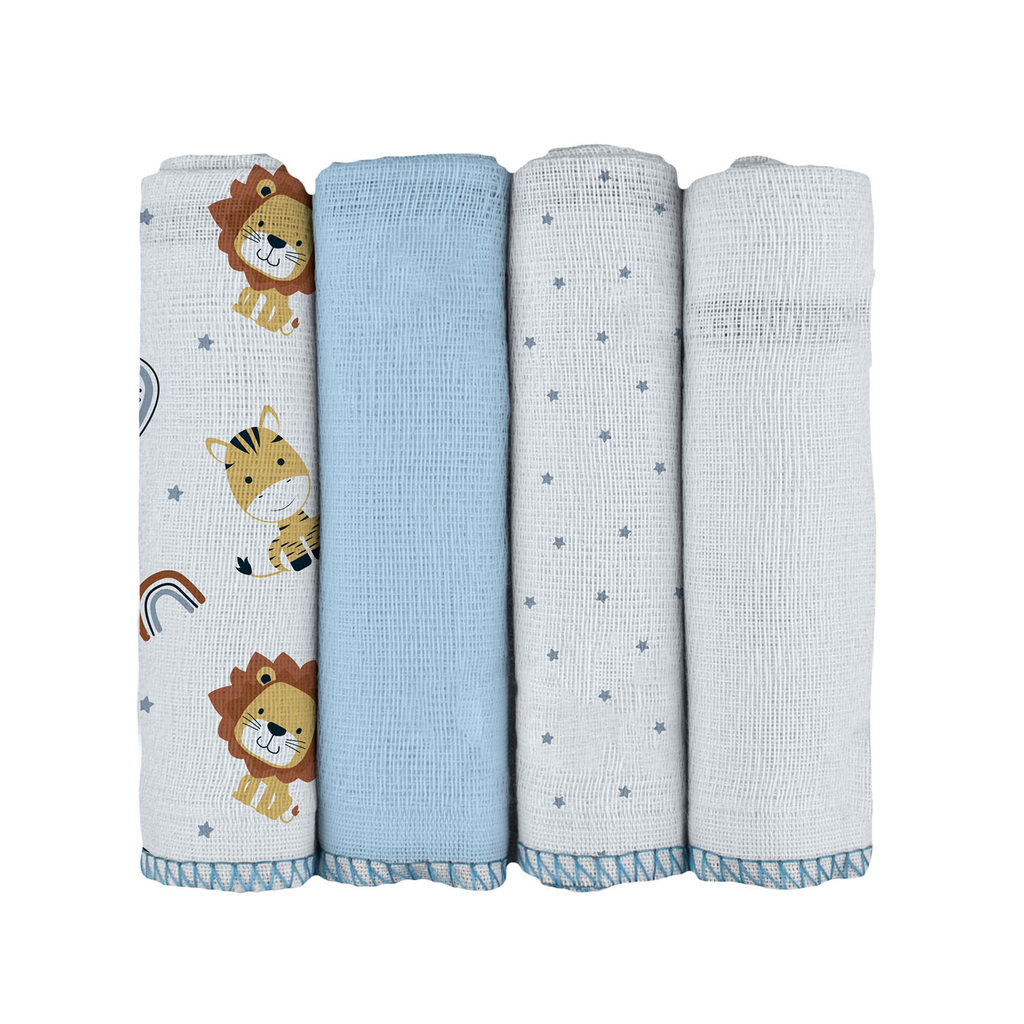 Pano de Boca para Bebê 34cm x 34cm Bublim em Oferta na Shopee