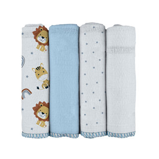 Pano de Boca para Bebê 34cm x 34cm Bublim em Oferta na Shopee