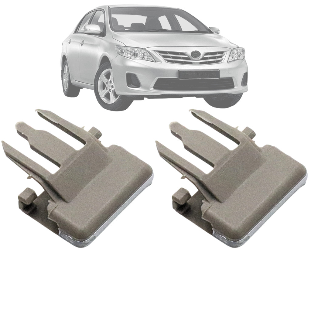 Par 2 Botão Direcionador Difusor de ar Bege Lateral Corolla 2009 2010 2011 2012 2013 2014