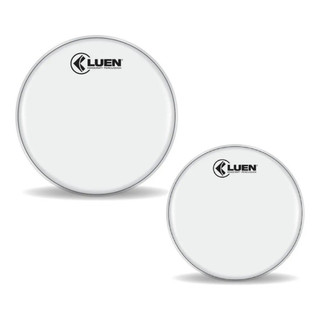 Pele Batedeira Grossa Leitosa Kit 8 E 10 Pol. Luen Percussão Kit