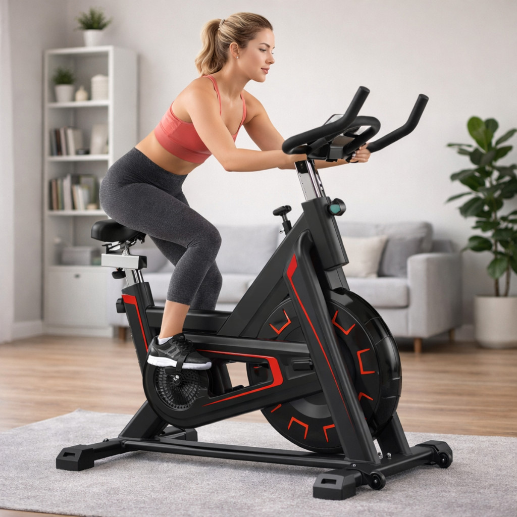 Bicicleta Bike Ergométrica Spinning Academia Fitness 180kg  ON-K501 em Oferta na Shopee