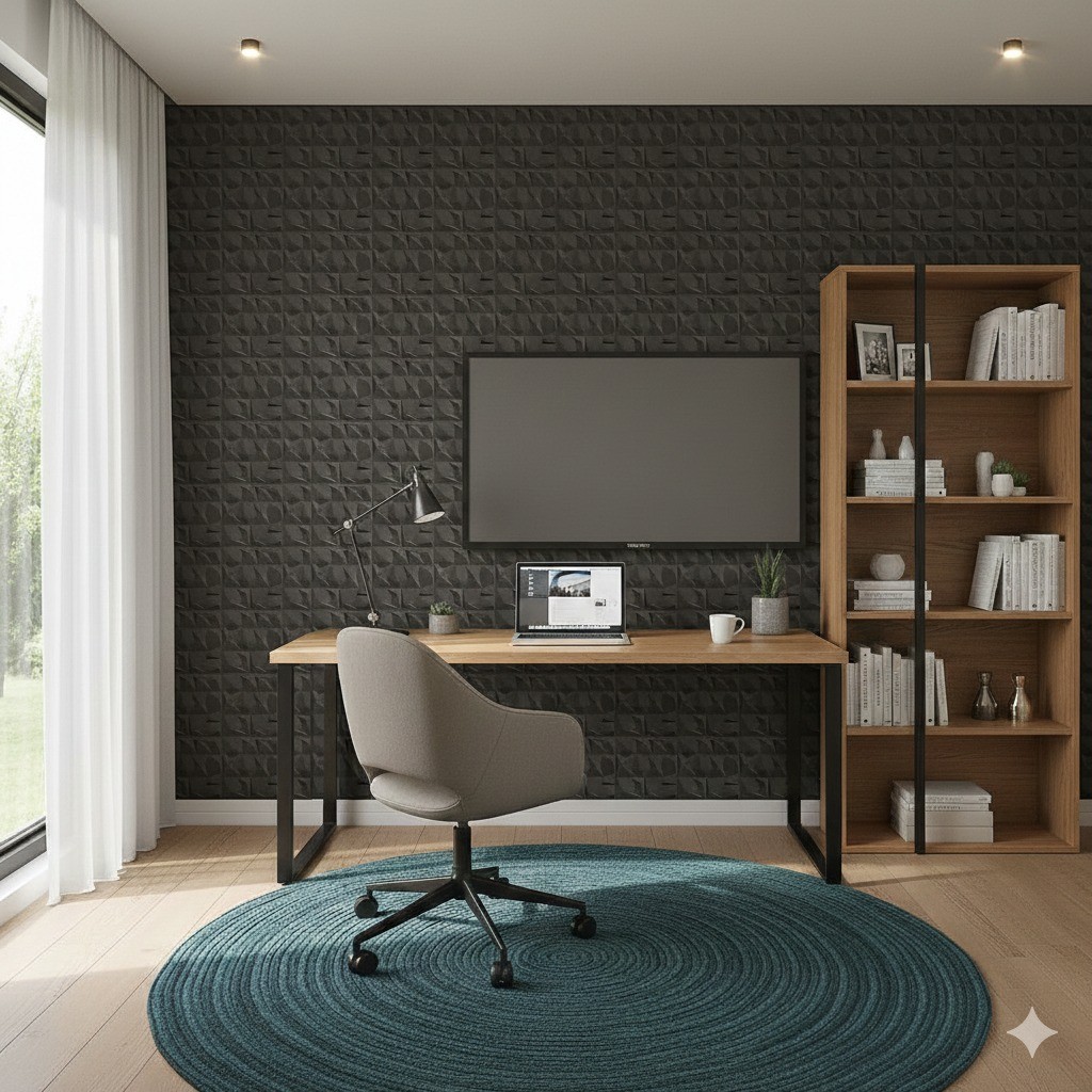 Kit 120 Placas PVC 3D Com Dupla Face Grátis Revestimento Para Sala Quarto Cozinha Fácil Aplicação