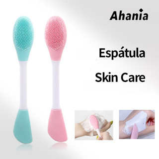 Ahania Espátula de Silicone para Aplicação de Máscara Facial - Esfoliação Facial / Pincel Macio para Cosméticos em Oferta na Shopee