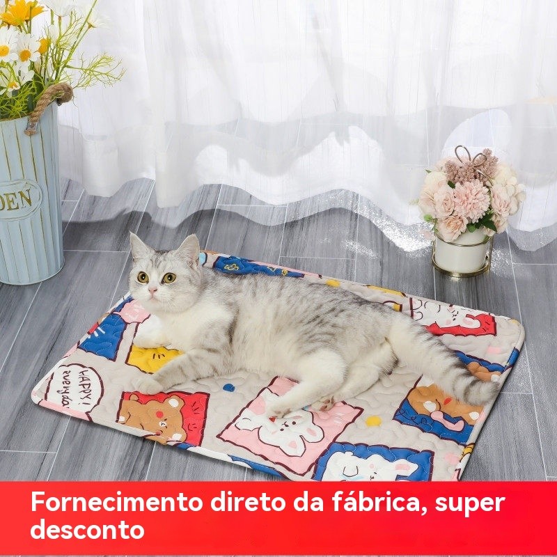 Pet Floor Mat Four Seasons Dog Cat Sleeping Mat Summer Cool Kennel Cage Board Supplies | Fantoy Colecionaveis
