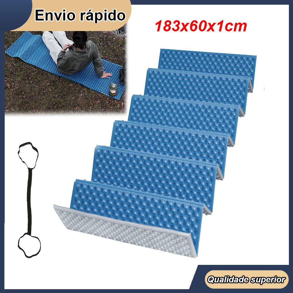 Azul Isolante Termico Camping Colchão Camping Insulation Mat Revestida de À Prova D’Água e Dobrável Tapete de Umidade
