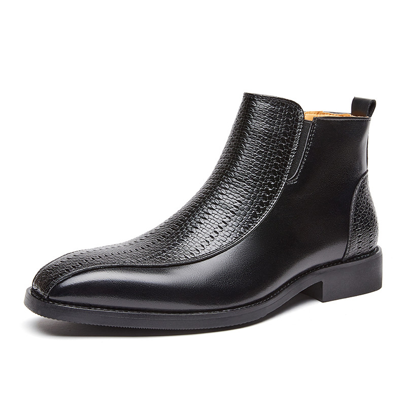 Botas Chelsea Masculinas – Para Homens Com Zíper Lateral , Casuais Deslizantes Sociais Estilo Chukka E Oxford