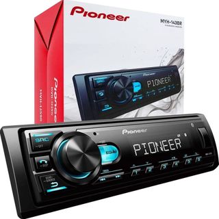 Radio Pioneer Mp3 Player Automotivo Bluetooth USB FM Som Universal MVH-145BR