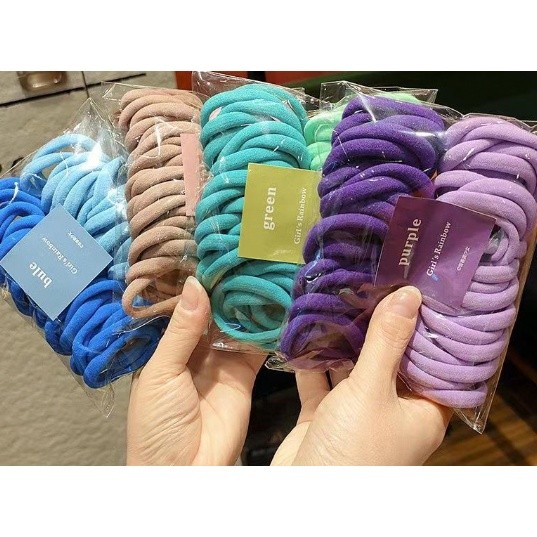 kit Até 150  xuxinhas Elástico de Cabelo Xuxinha Criança Adulto Rabicó