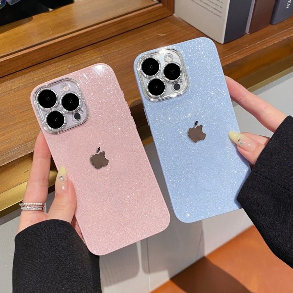 Capa Para iPhone 17 Pro Max 16 15 13 11 14 12 XR Xs Air Plus SE Capinha com Logotipo Luxo Bling Glitter Capa de celular em Oferta na Shopee