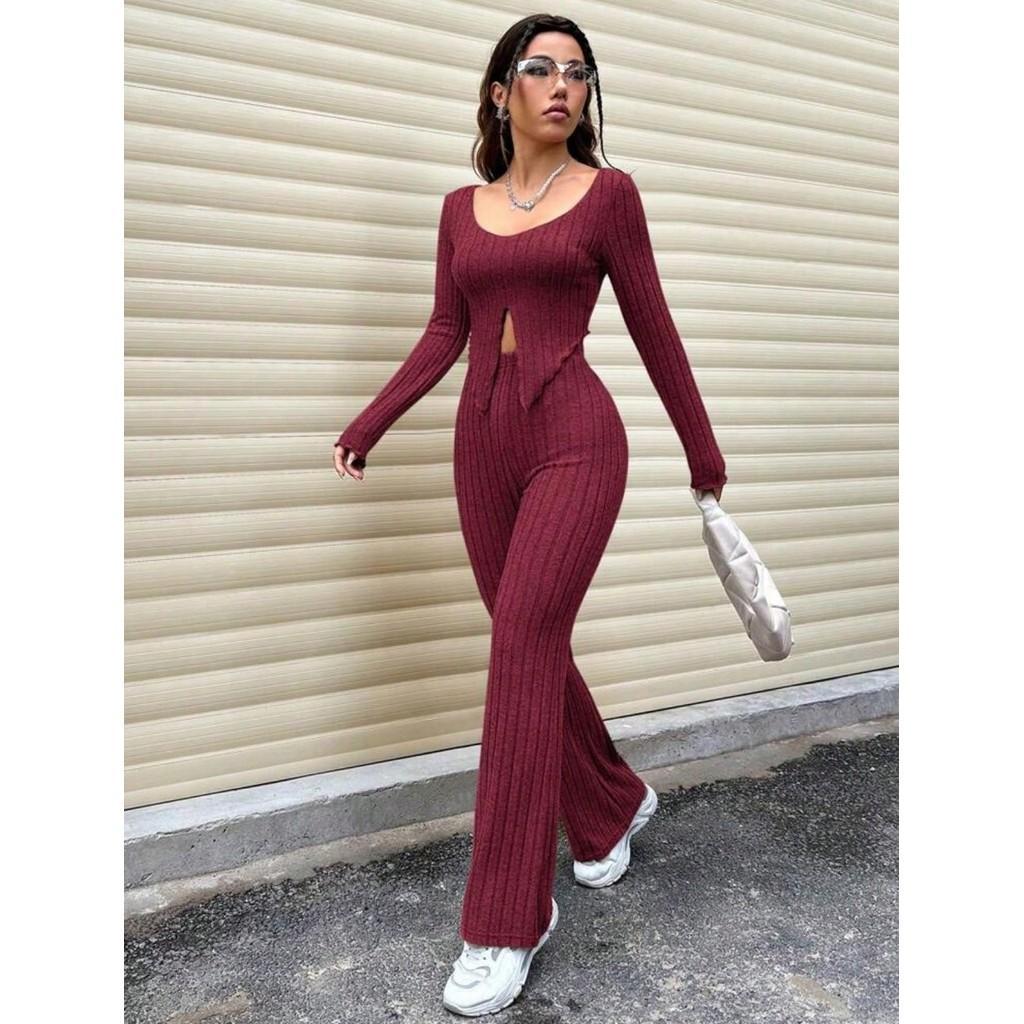 Conjunto de Calça de Fashion Confortavel e ajustavel ao corpo em Oferta na Shopee