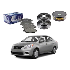 Kit Disco Pastilha Freio Dianteiro Versa 1.6 2012 A 2014