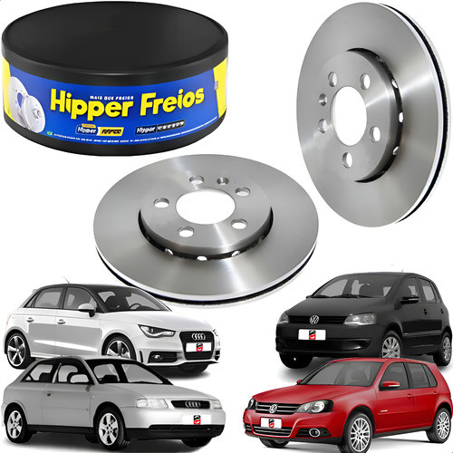 Par 2 Disco De Freio Dianteiro Ventilado Aro 15 Golf Fox.... em Oferta na Shopee