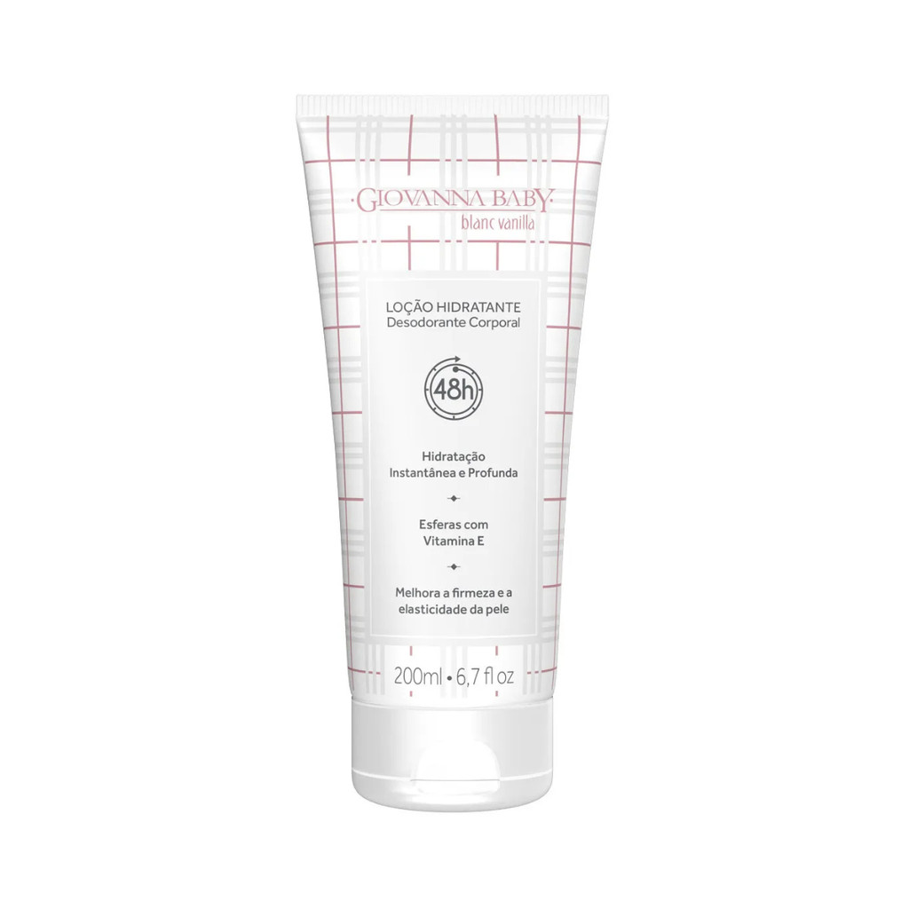 Loção Hidratante Desodorante Blanc Vanilla 200ml Giovanna Baby