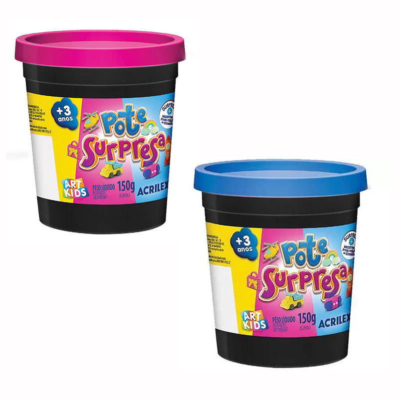 Pote surpresa Art Kids 150g 5720 Acrilex em Oferta na Shopee