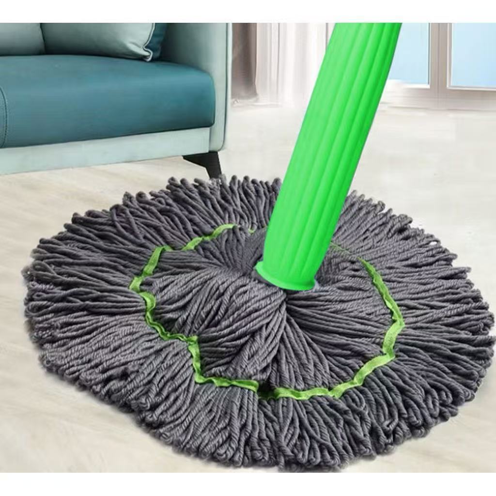 Esfregão Mop Desidratação 2 Em 1 Verde - Esfregão Giratório Automático Para Limpeza De Piso - MGC em Oferta na Shopee