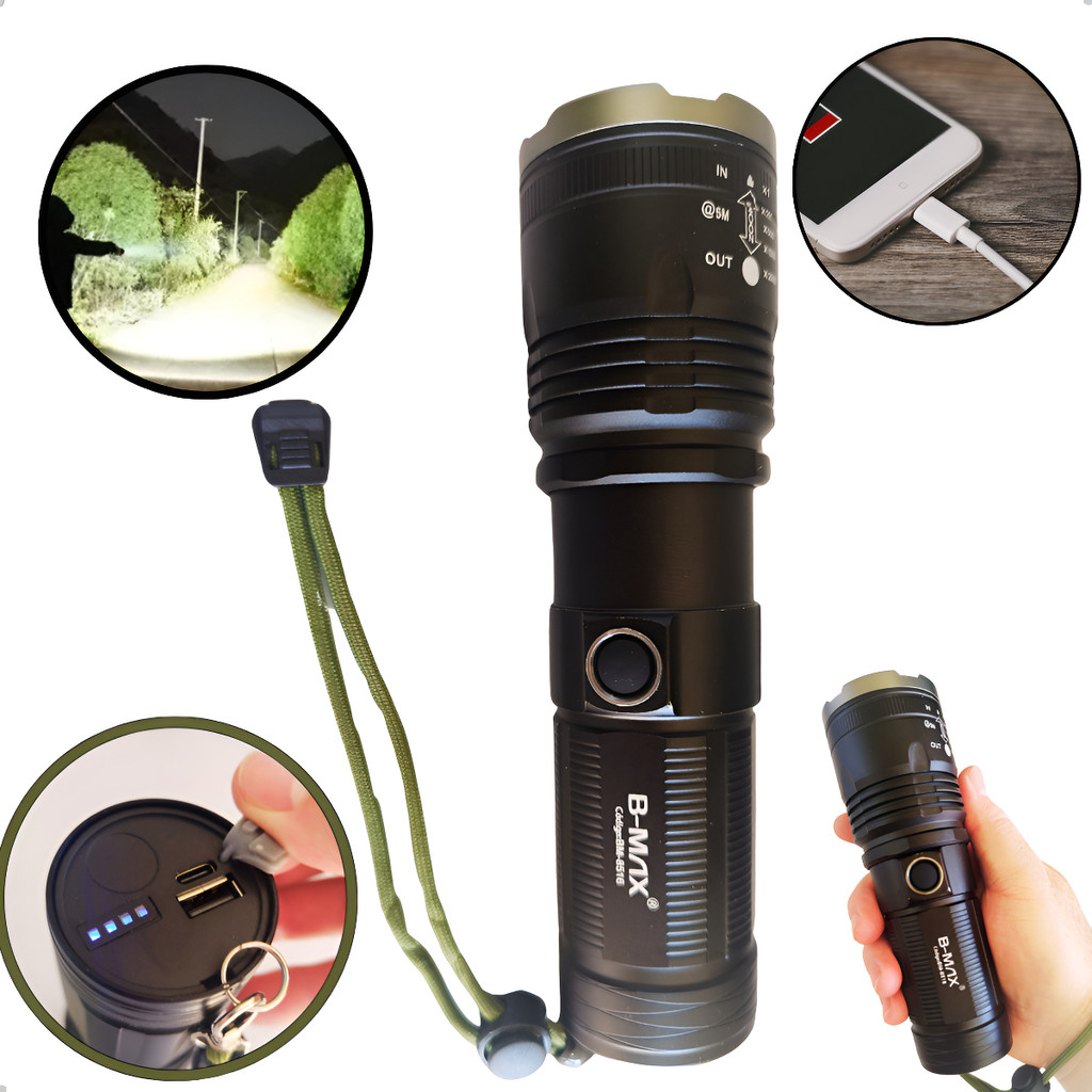 Lanterna Tática Sabre De Luz Mais Forte Do Mundo Led Militar