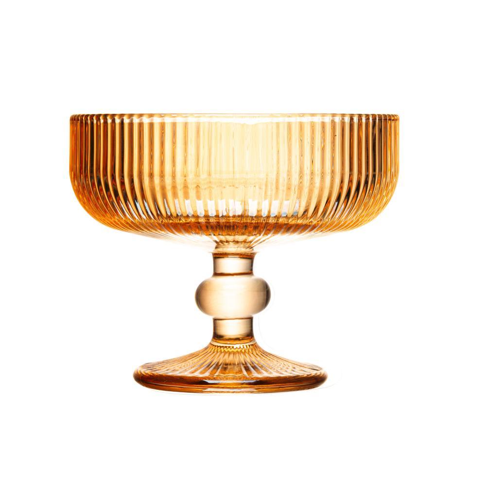 Taça para Sobremesa Wolff Lines 300ml Âmbar Cristal Ecológic